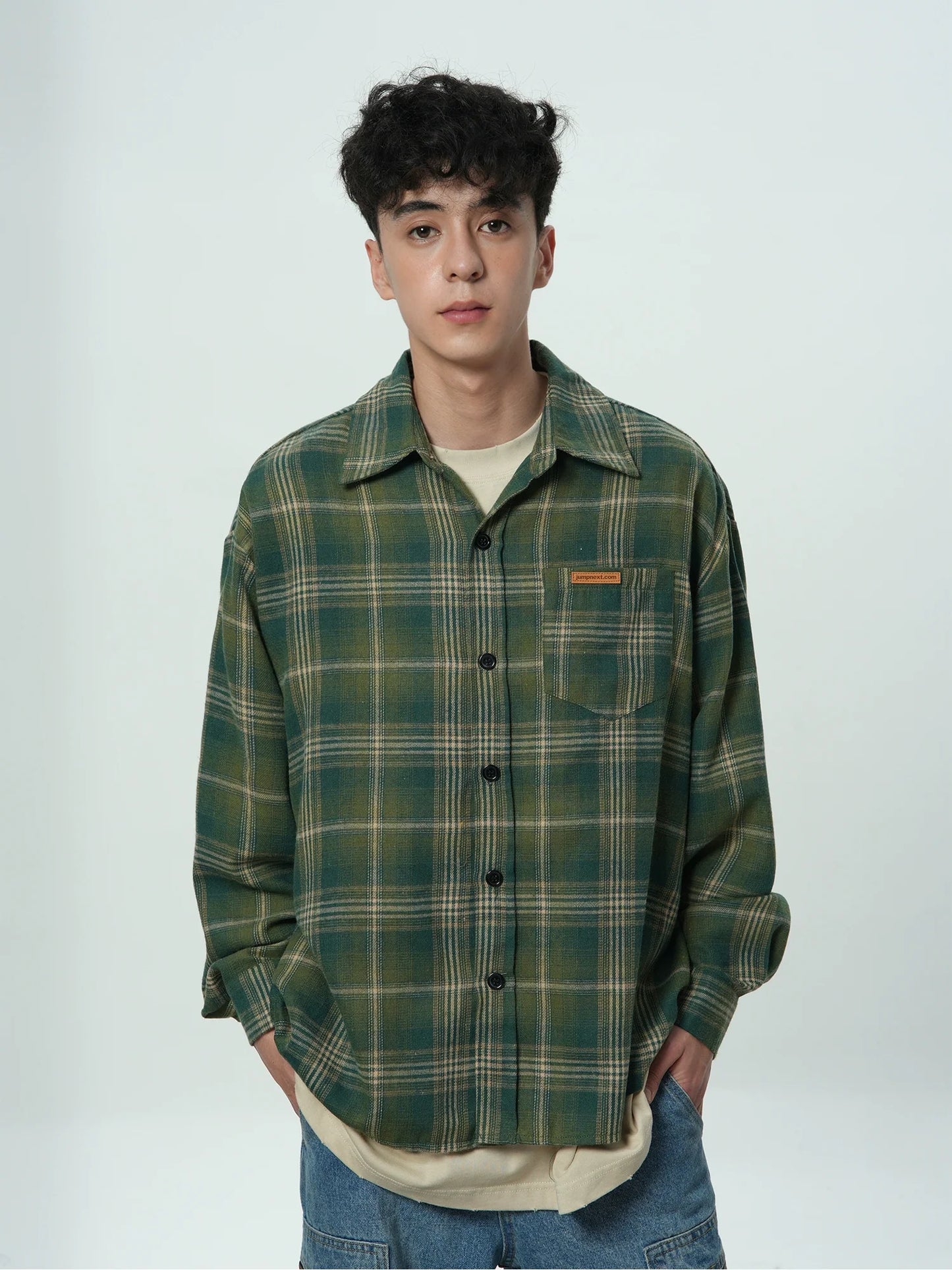 JUMPNEXT Distressed Brushed Flannel