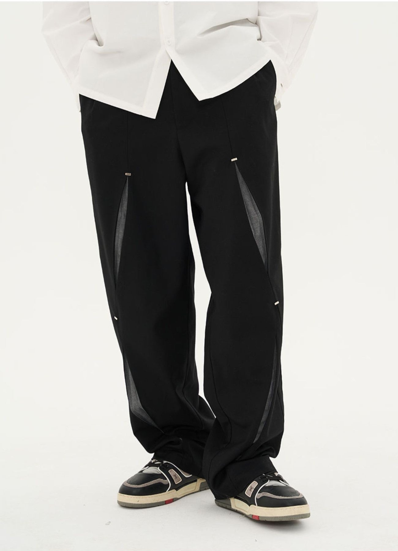 Edgy Spliced Trousers