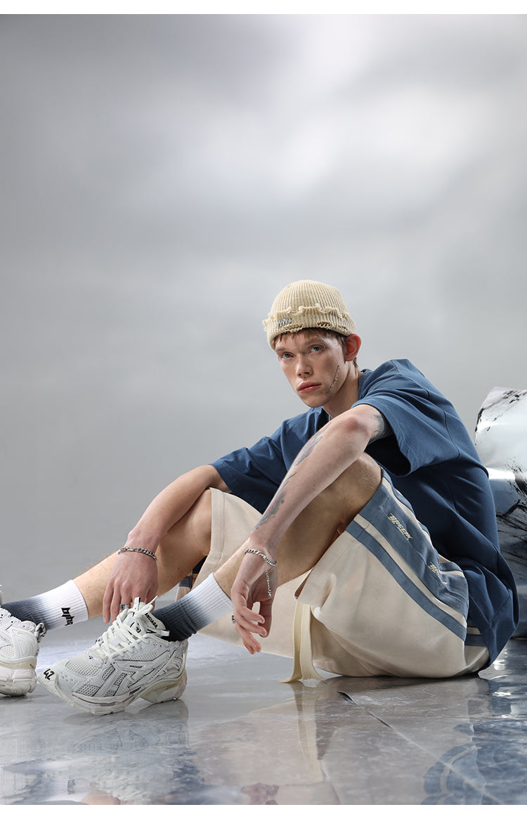 BJHG Velour Wide-Leg Lounge Shorts