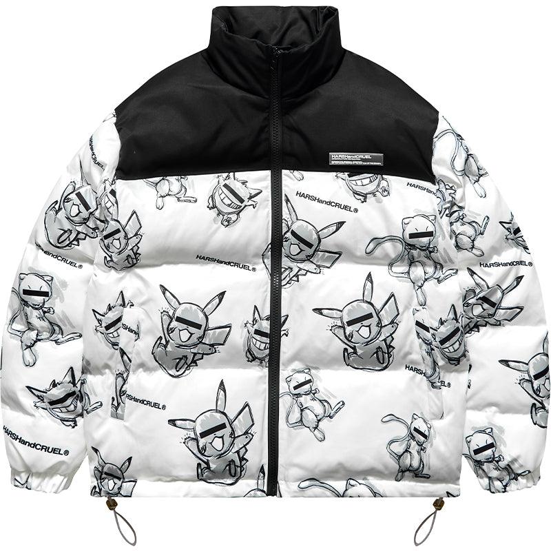 Harsh & Cruel Blinded Monsters Puffer Jacket