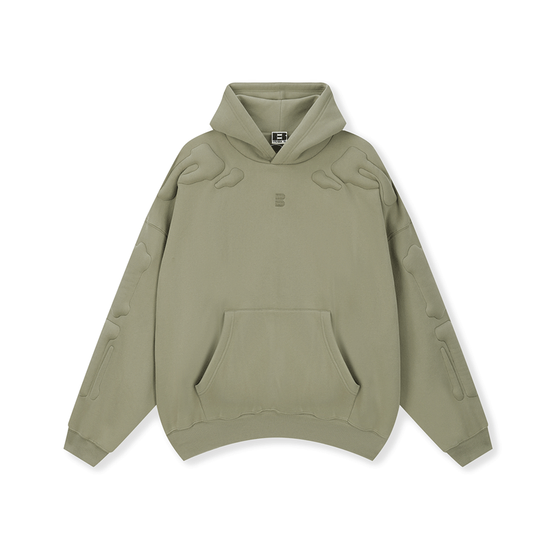 Embroidered Skeleton Hoodie Without Bones