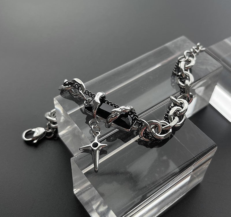 Obsidian Thorn Bracelet by HEIMA