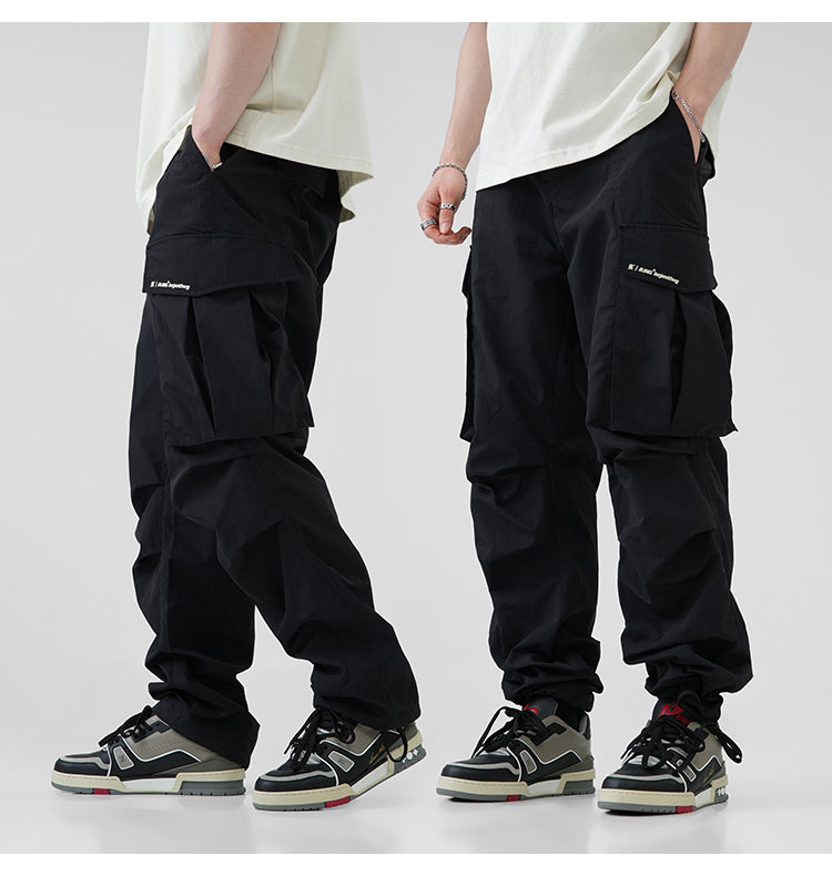 BJHG Pleated Utility Cargo Trousers