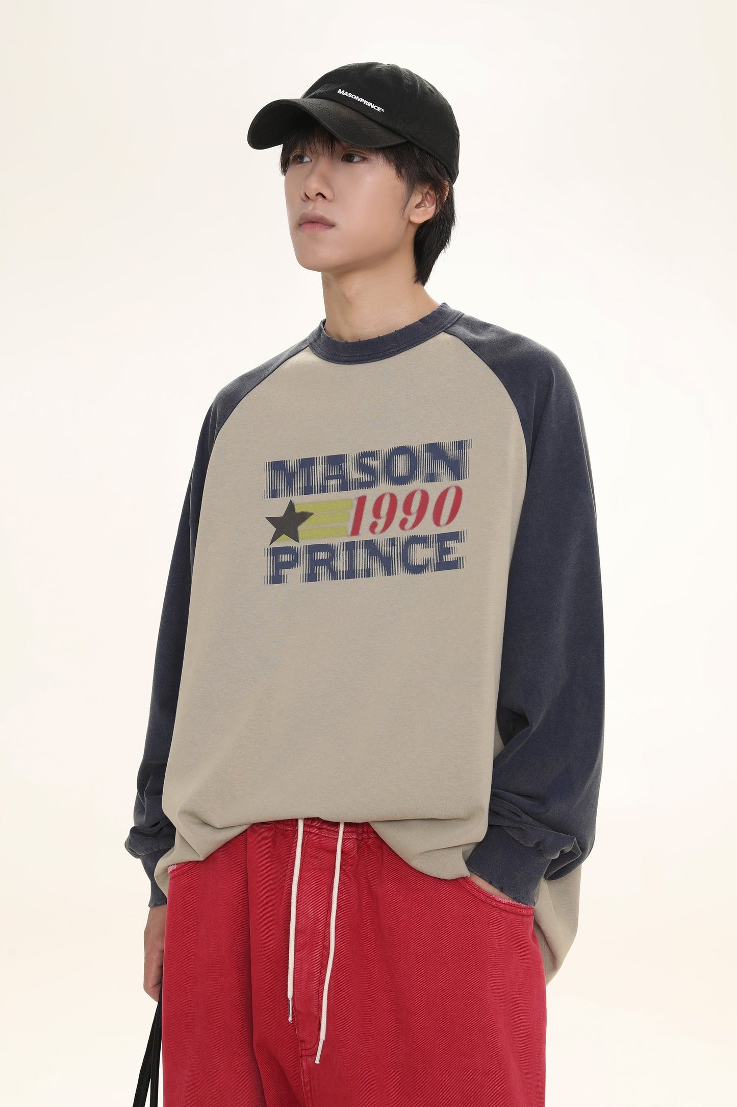 MASONPRINCE '1990' Long Sleeve with Contrast Details