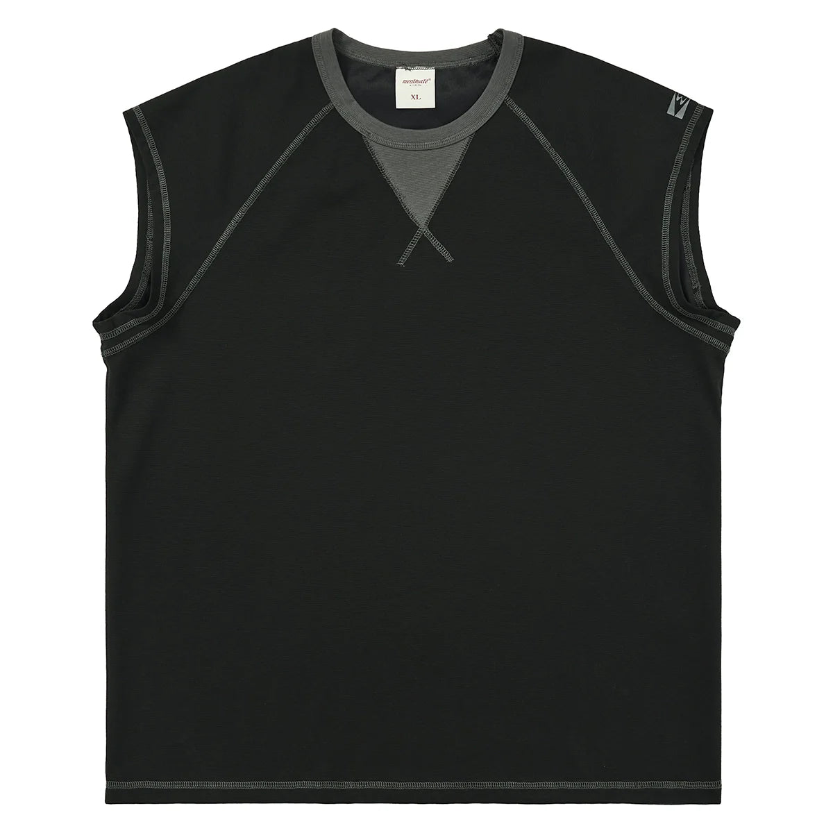 Mentmate Sleeveless Tee with Contrast Stitching