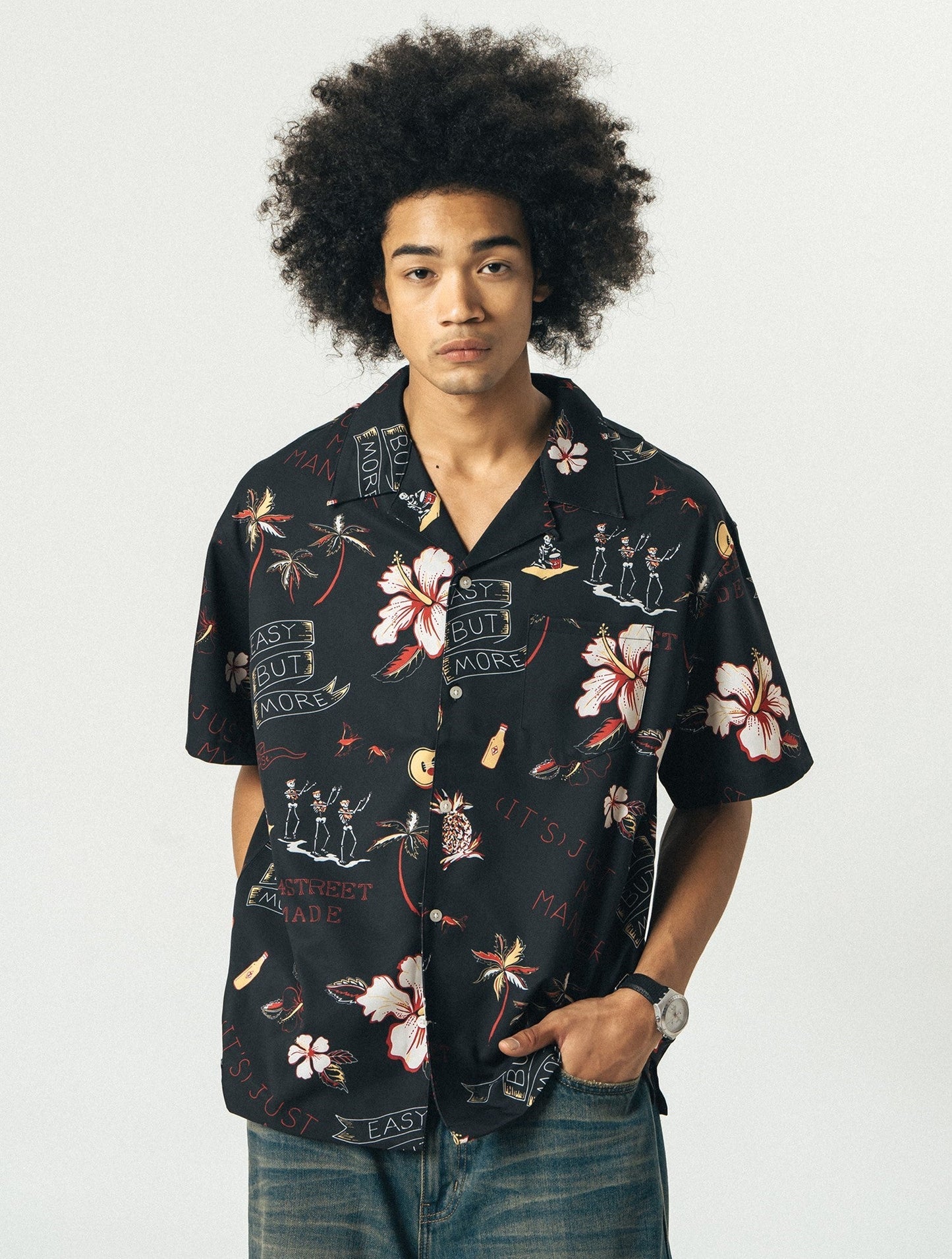 714street 'Luau' Short Sleeve Button-Up Shirt