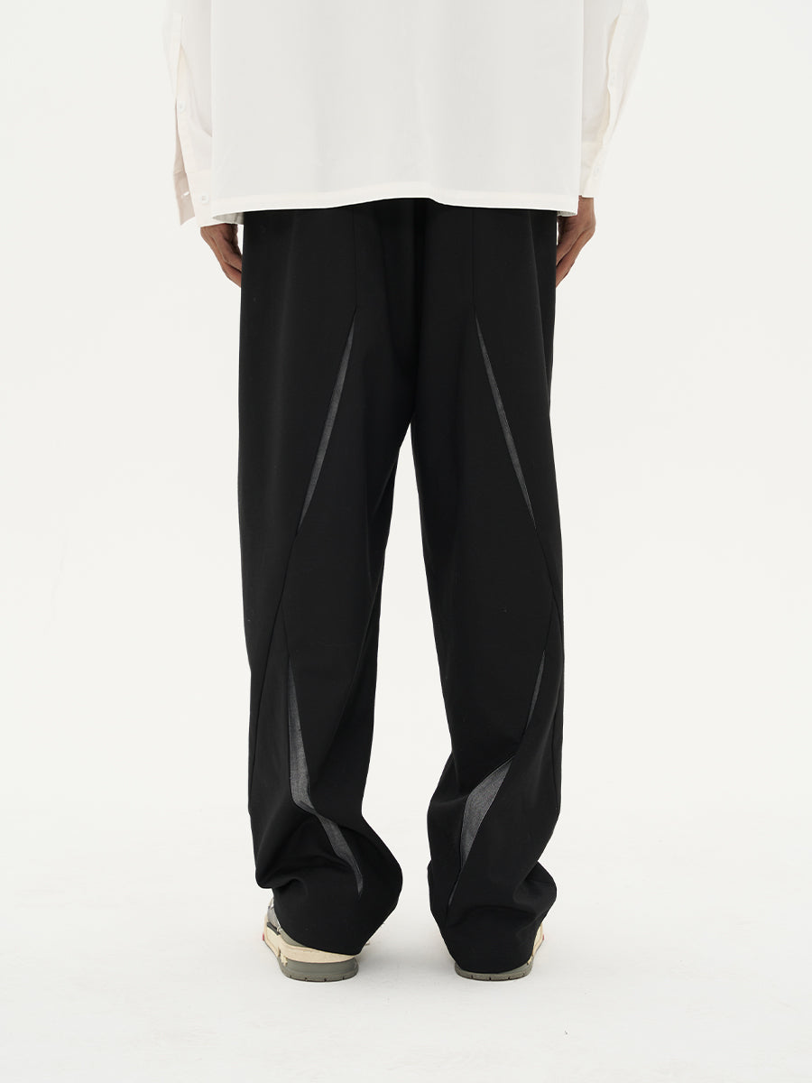Edgy Spliced Trousers