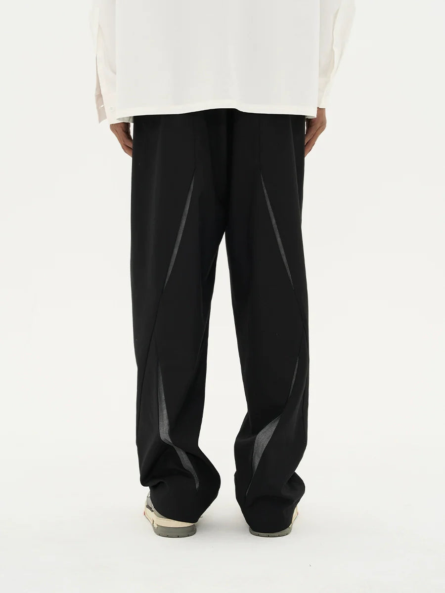 Edgy Spliced Trousers