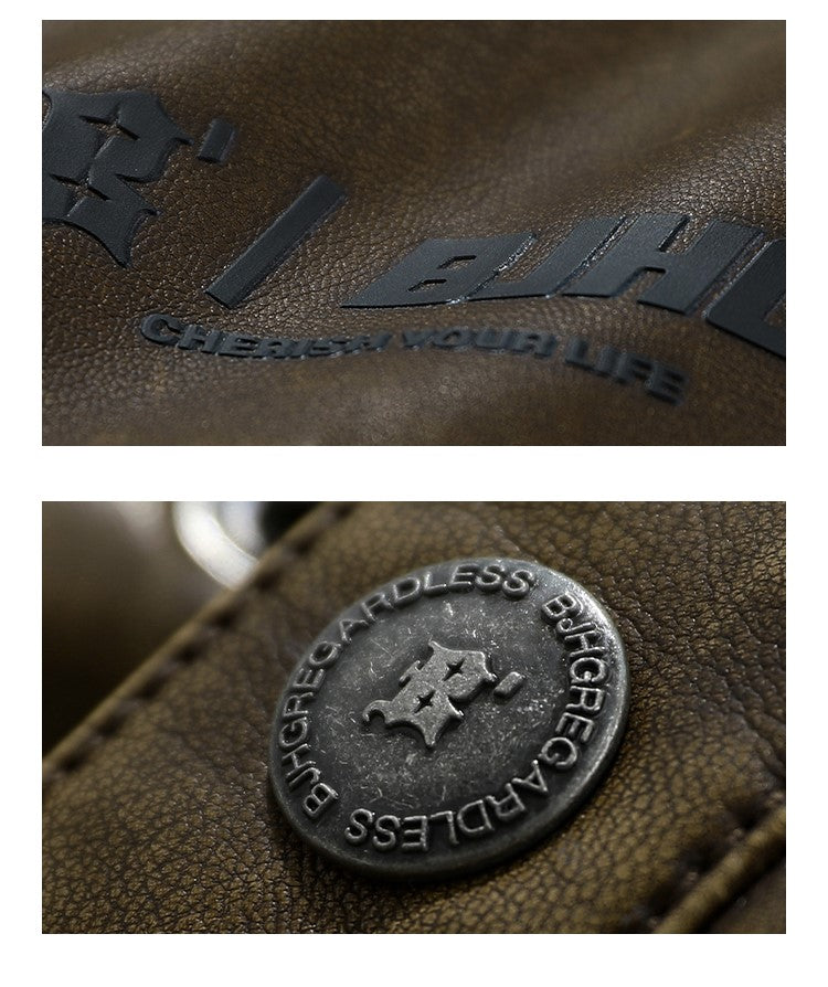 BJHG Classic Retro Motorcycle Jacket