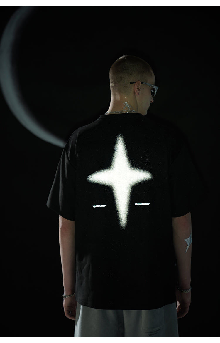BJHG 3M Reflective Star Spike T-Shirt