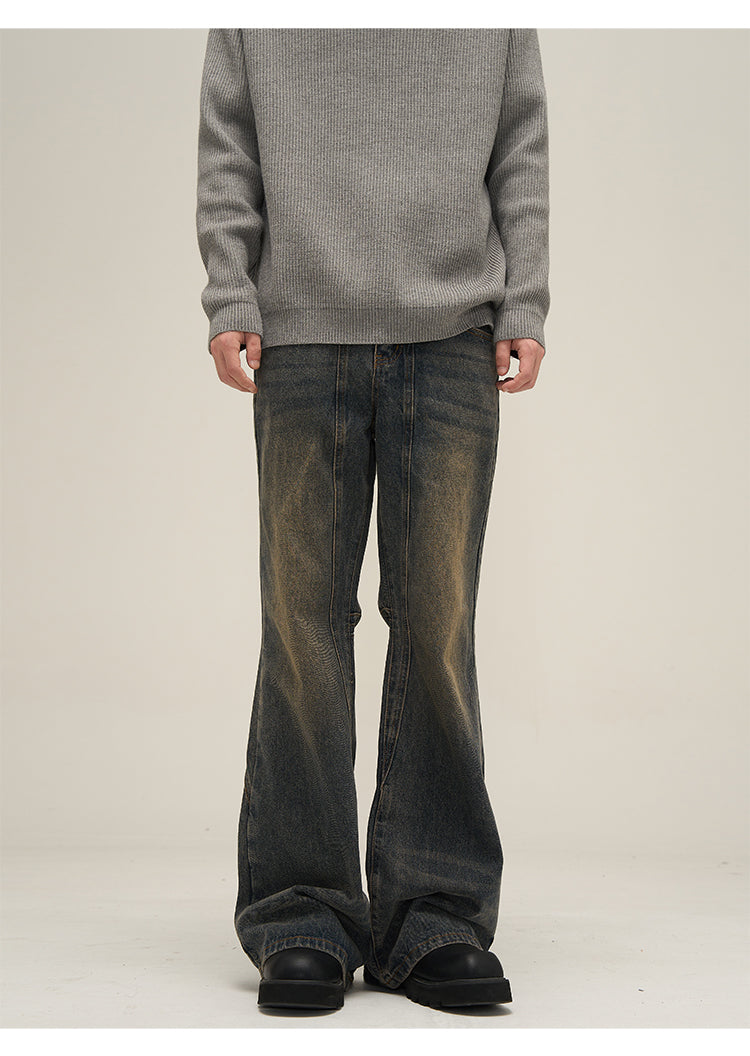 Faded Flare Denim Jeans