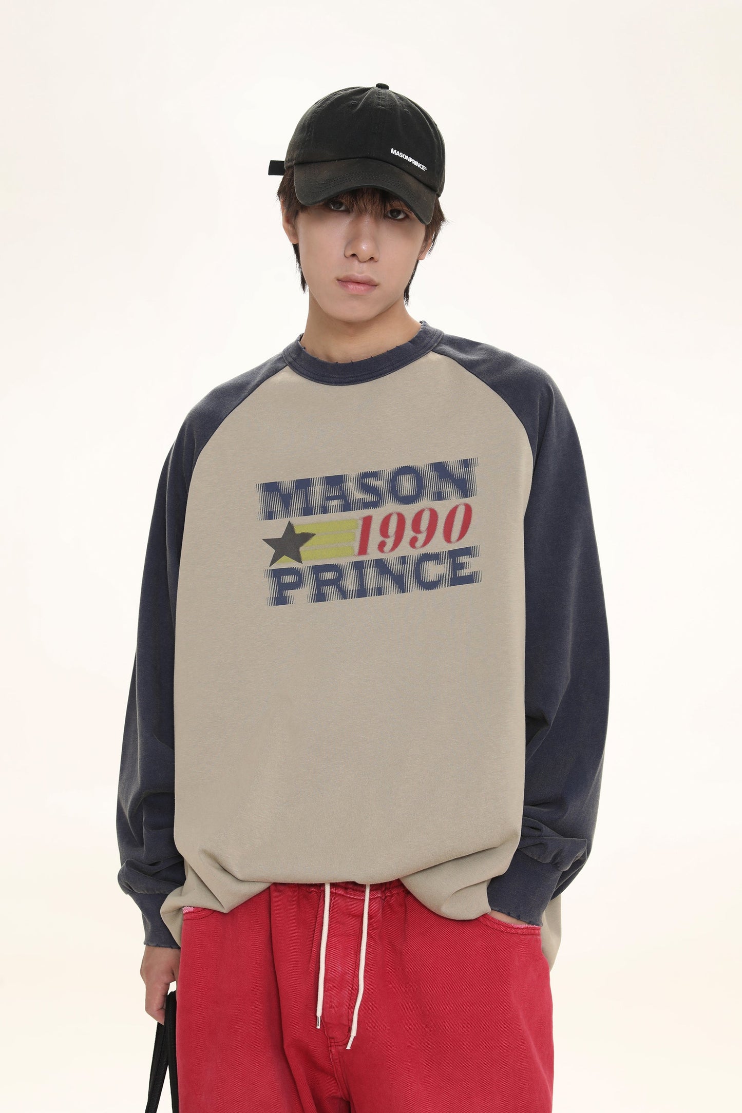 MASONPRINCE '1990' Long Sleeve with Contrast Details