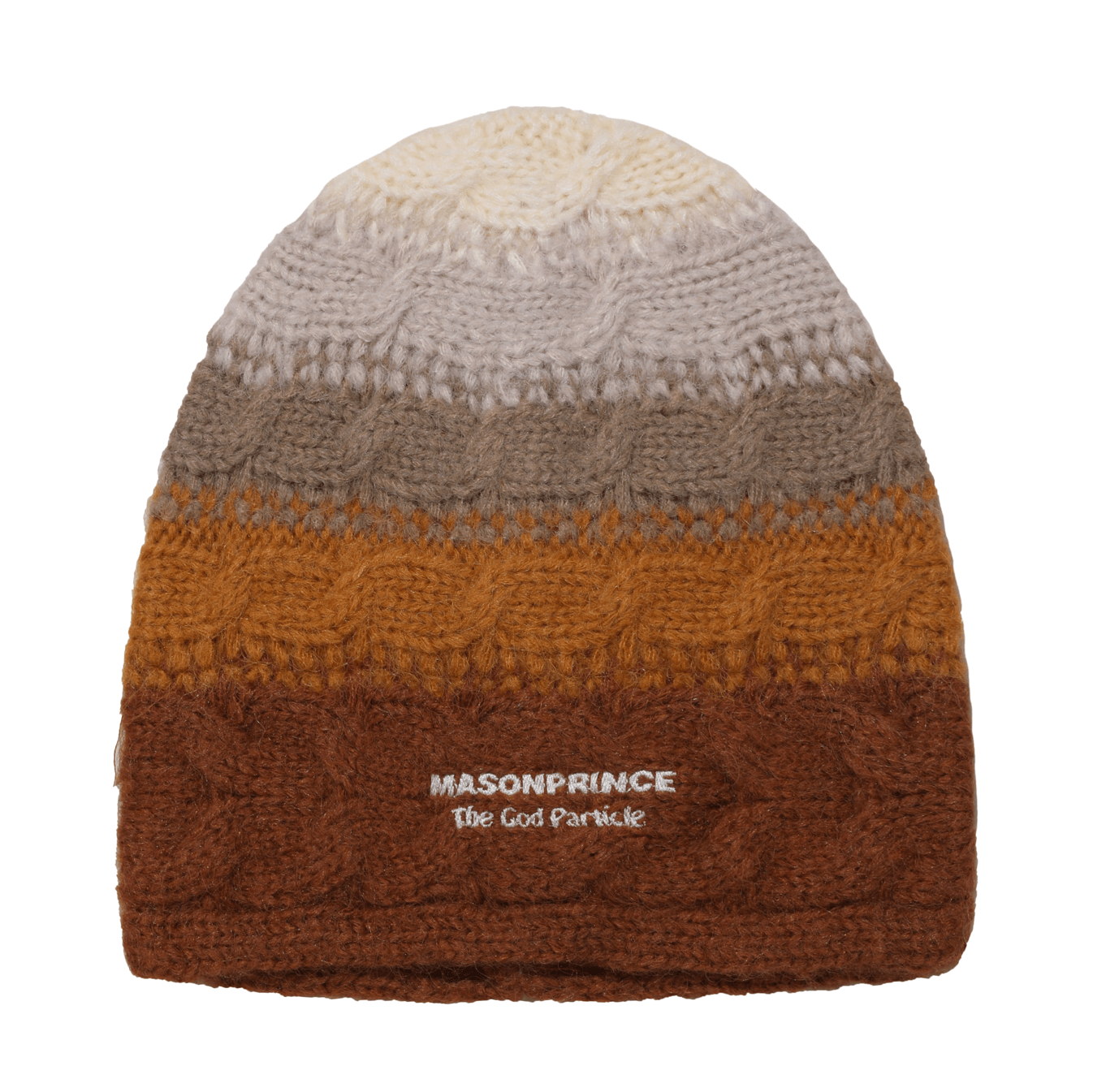 MASONPRINCE Hand-Knit Alpaca Beanie in Multi-Color