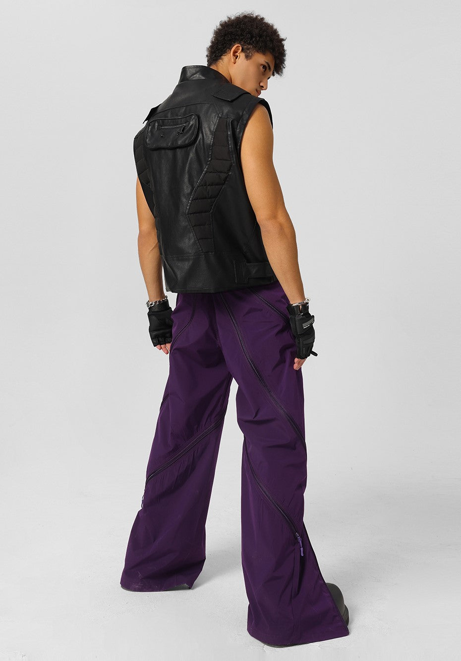 JHYQ Vertical Zip Utility Cargo Pants