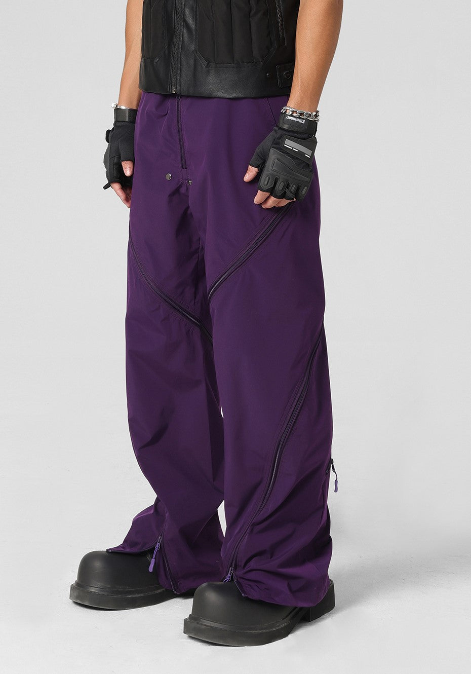 JHYQ Vertical Zip Utility Cargo Pants