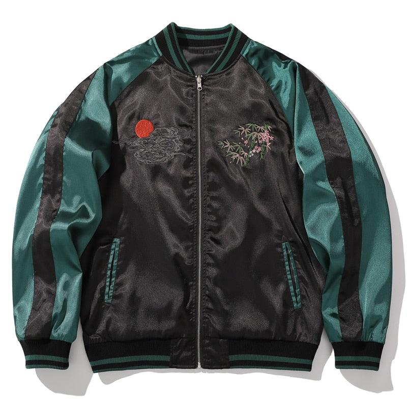 Embroidered Tiger Letterman Jacket