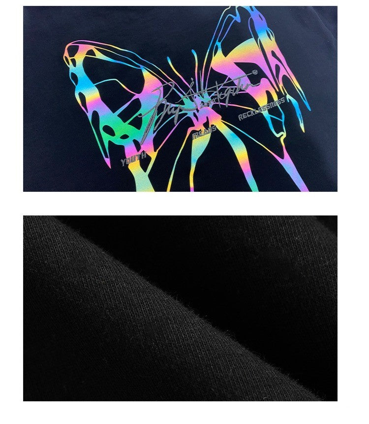 BJHG 3M Reflective Butterfly T-Shirt