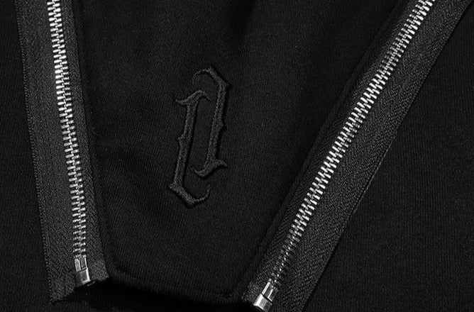 BXB Dark Quad Zip Utility Hoodie