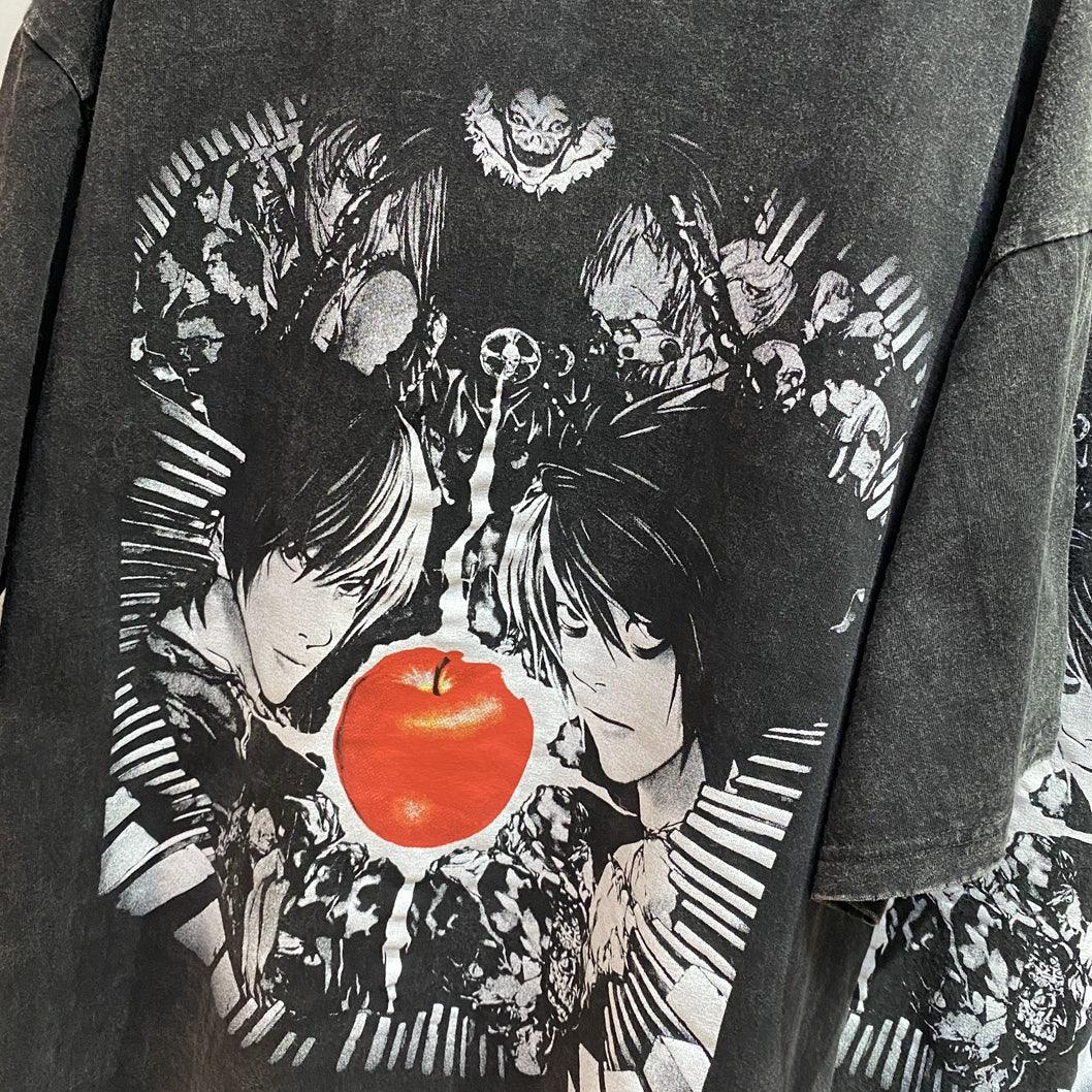 Retro Distressed Death Note T-Shirt