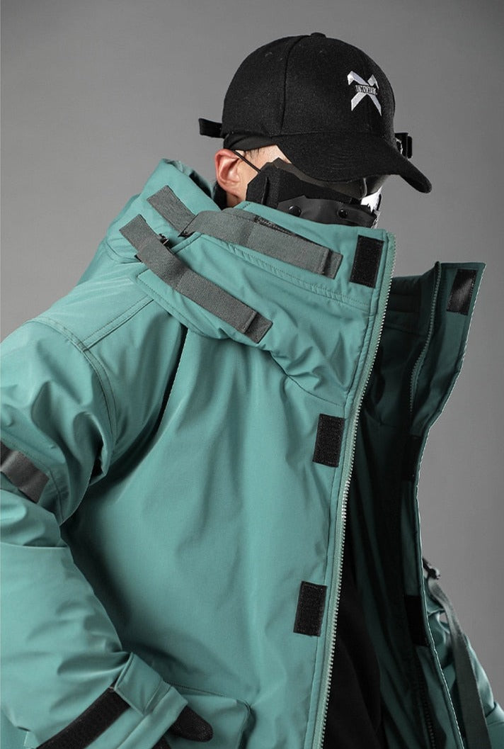 BXB Tactical Dark Parka Jacket