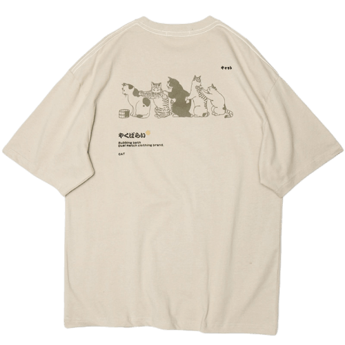 Cat-Themed Massage Train T-Shirt