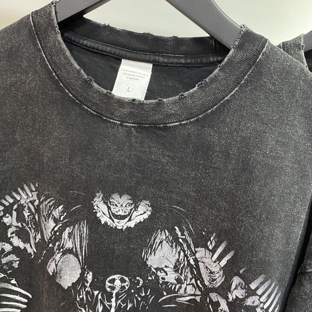 Retro Distressed Death Note T-Shirt