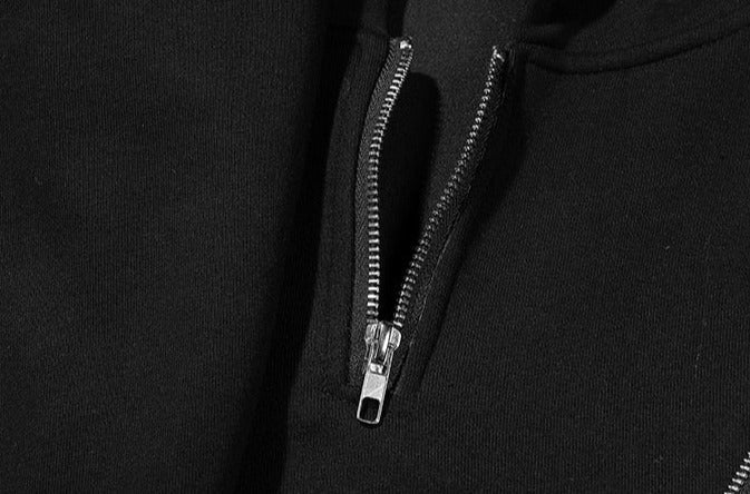 BXB Dark Quad Zip Utility Hoodie