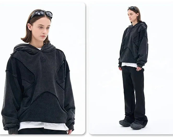 Retro Distressed Deconstructed Forgiveness Hoodie