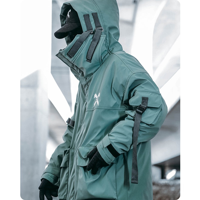 BXB Tactical Dark Parka Jacket