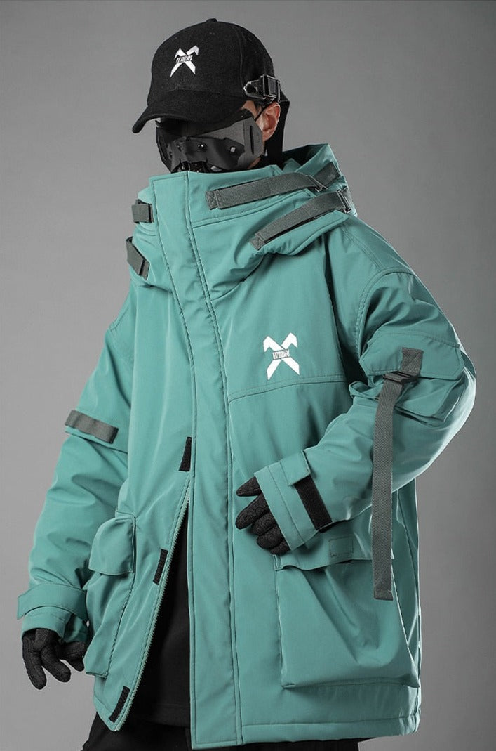 BXB Tactical Dark Parka Jacket