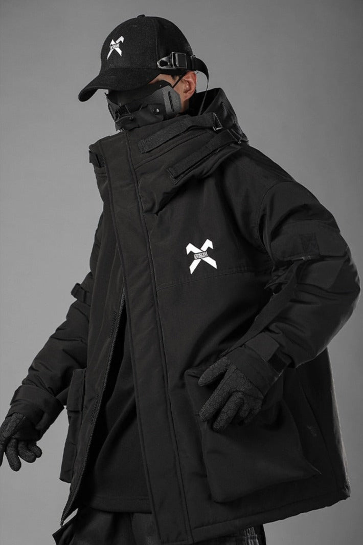 BXB Tactical Dark Parka Jacket