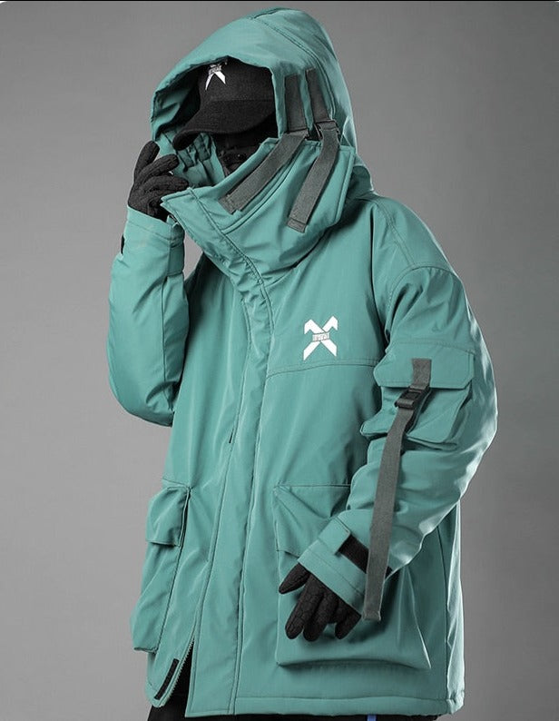 BXB Tactical Dark Parka Jacket