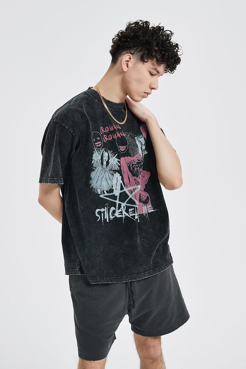 Retro Washed 'Tomie' Oversized T-Shirt