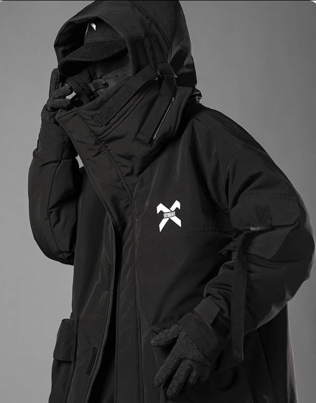 BXB Tactical Dark Parka Jacket