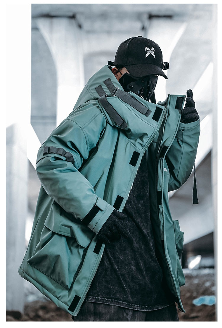 BXB Tactical Dark Parka Jacket