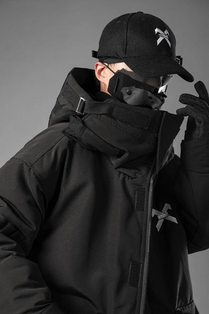 BXB Tactical Dark Parka Jacket