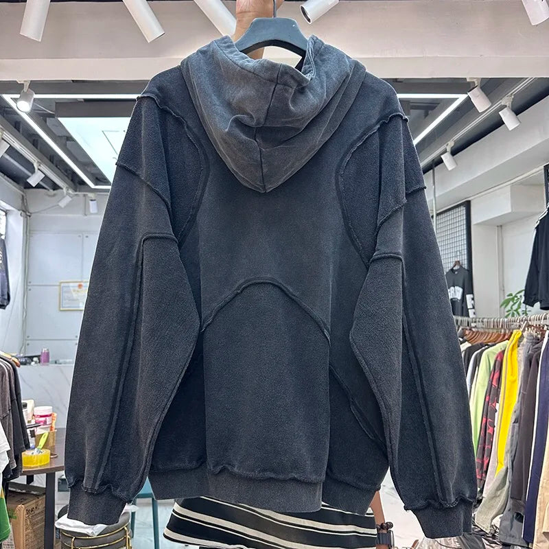 Retro Distressed Deconstructed Forgiveness Hoodie