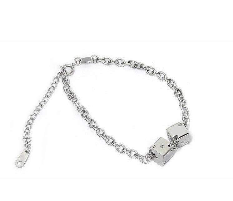 SAZ Double Dice Charm Bracelet