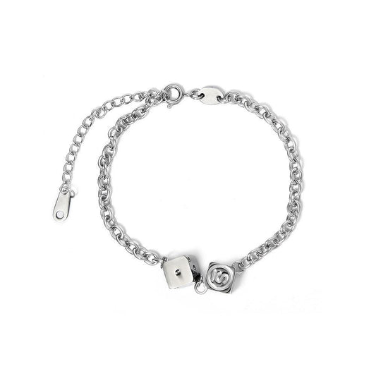 SAZ Double Dice Charm Bracelet