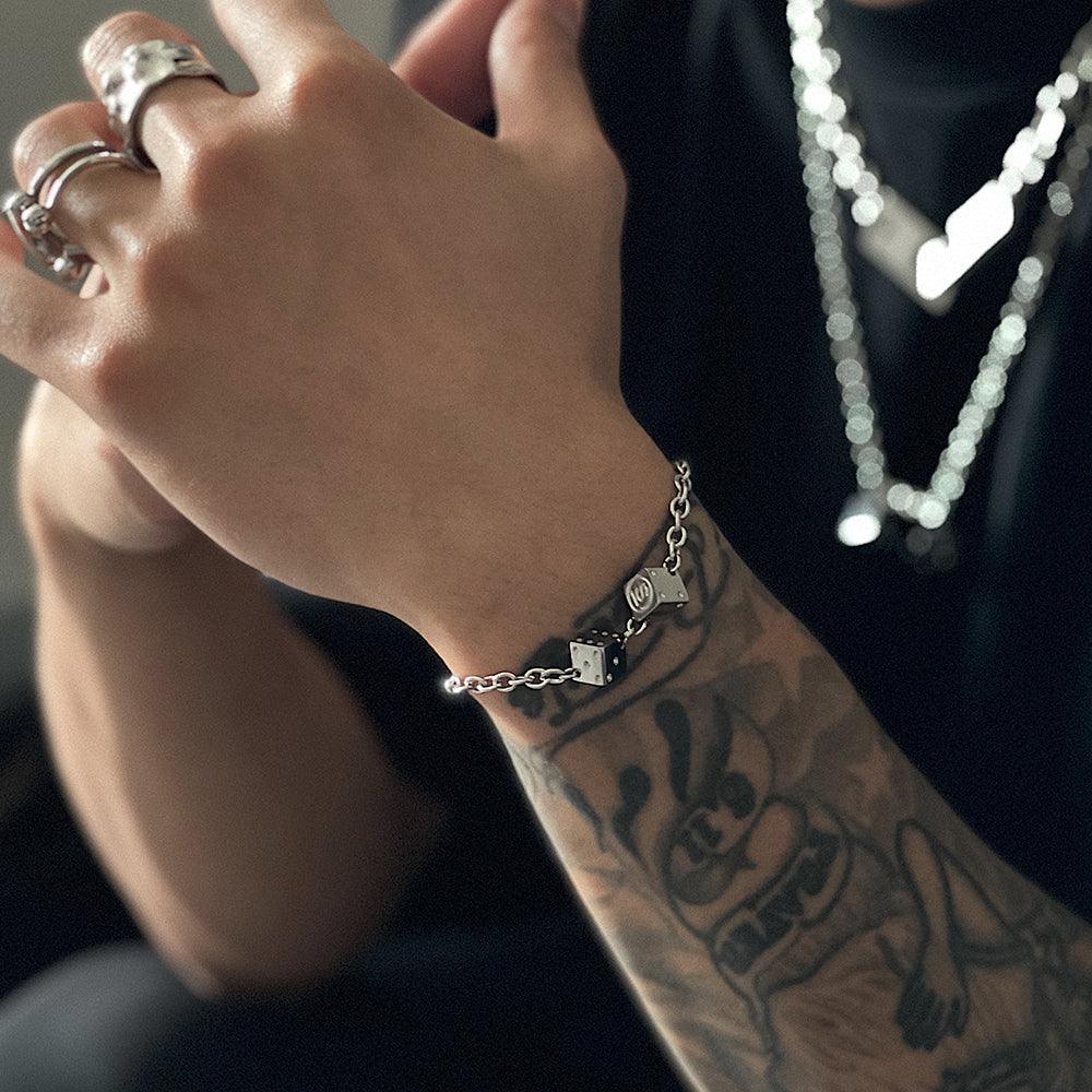 SAZ Double Dice Charm Bracelet