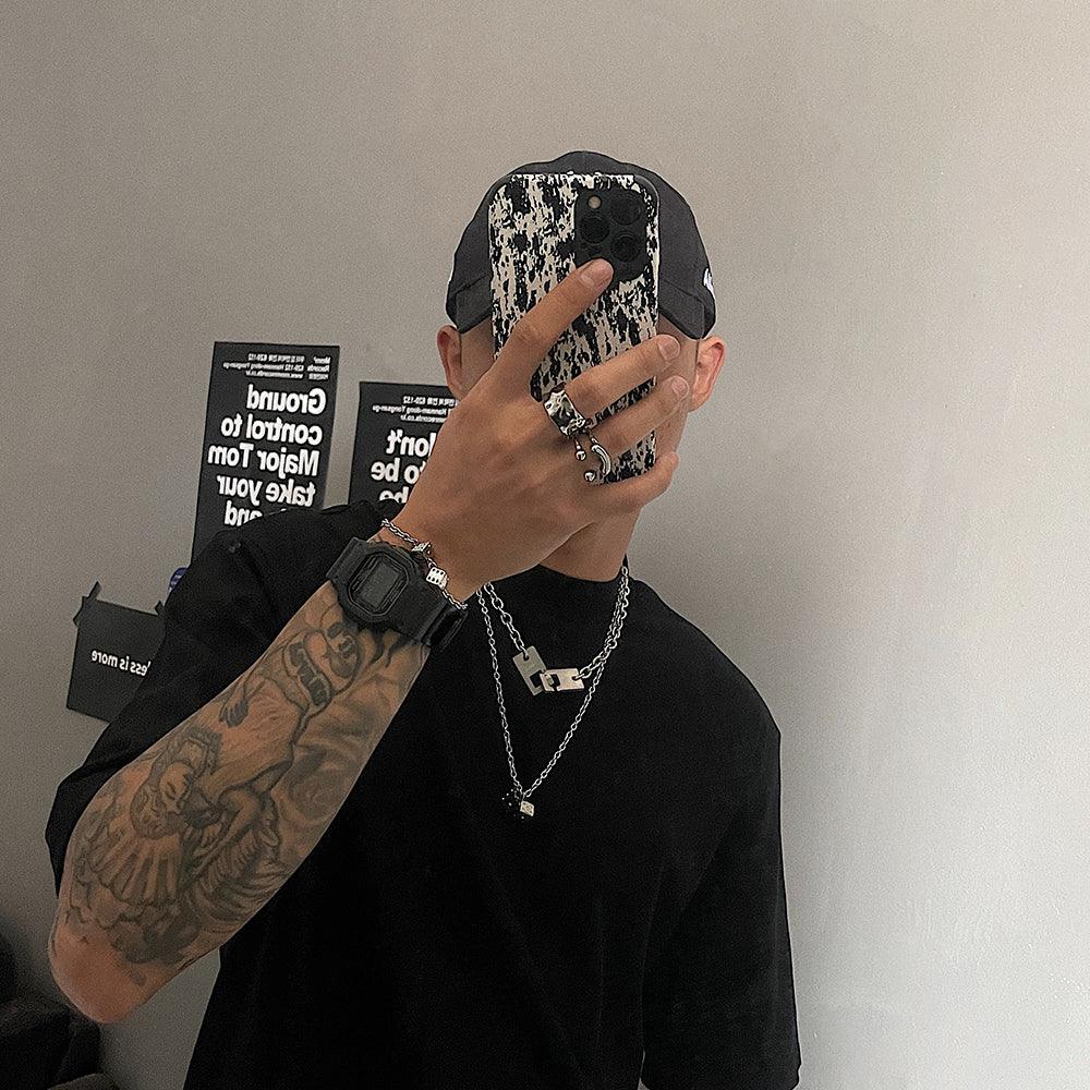 SAZ Double Dice Pendant Necklace