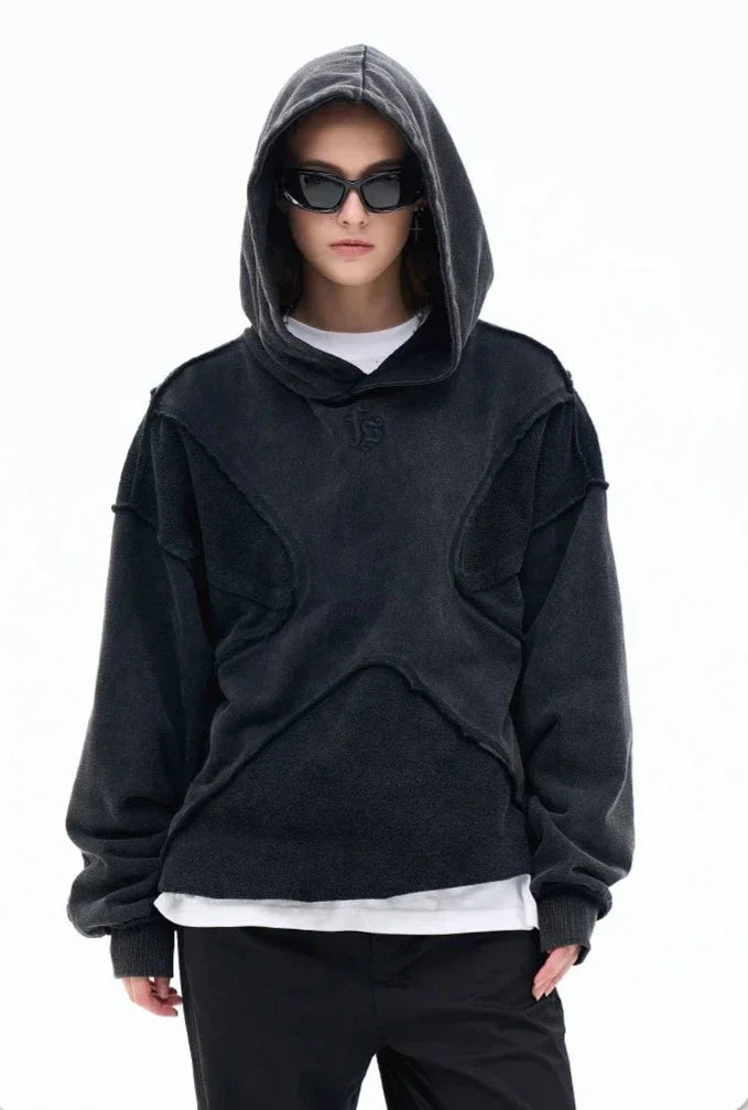 Retro Distressed Deconstructed Forgiveness Hoodie