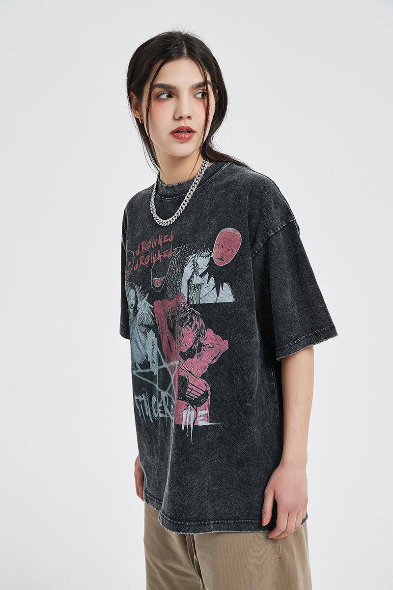 Retro Washed 'Tomie' Oversized T-Shirt