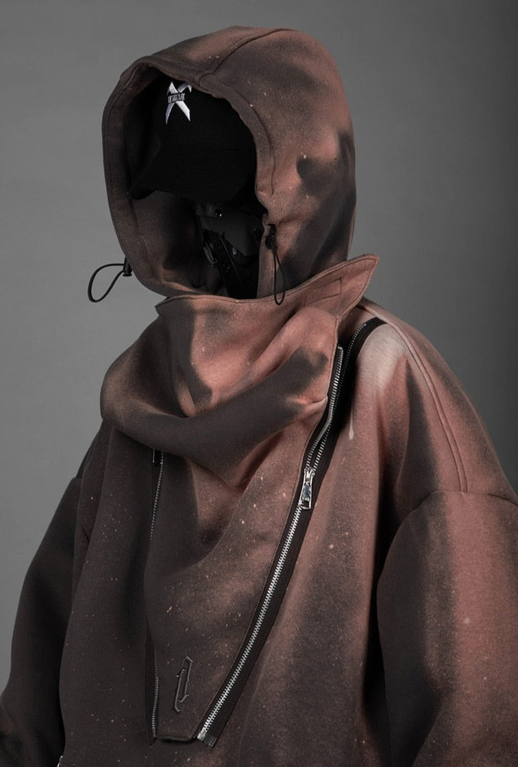 BXB Dark Quad Zip Utility Hoodie