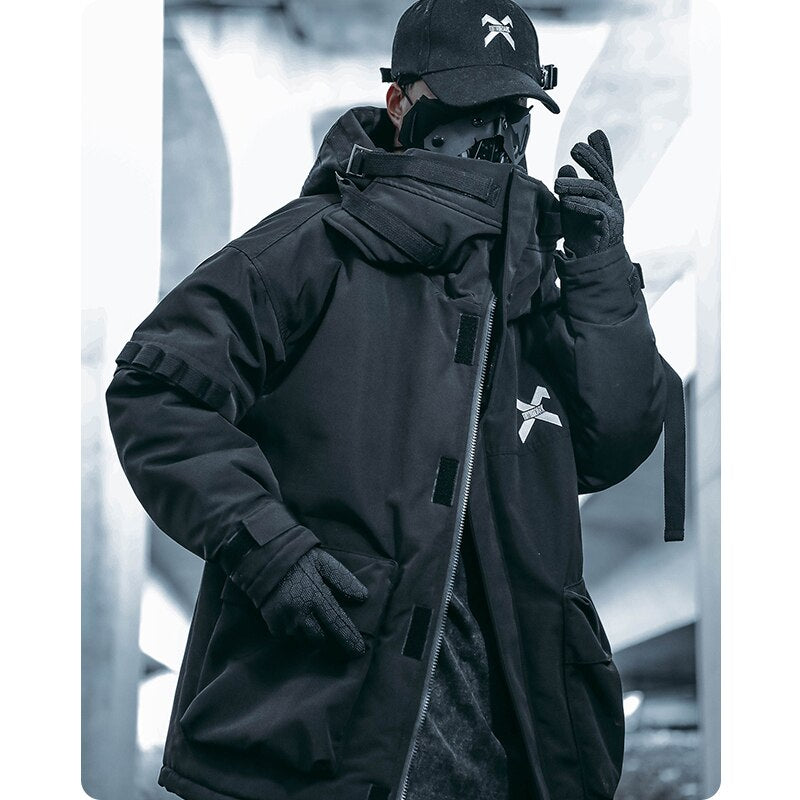 BXB Tactical Dark Parka Jacket