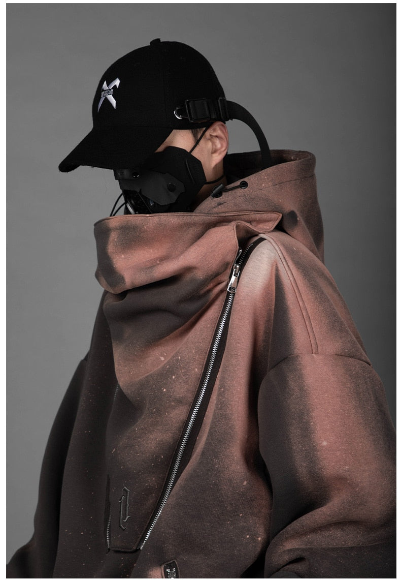 BXB Dark Quad Zip Utility Hoodie