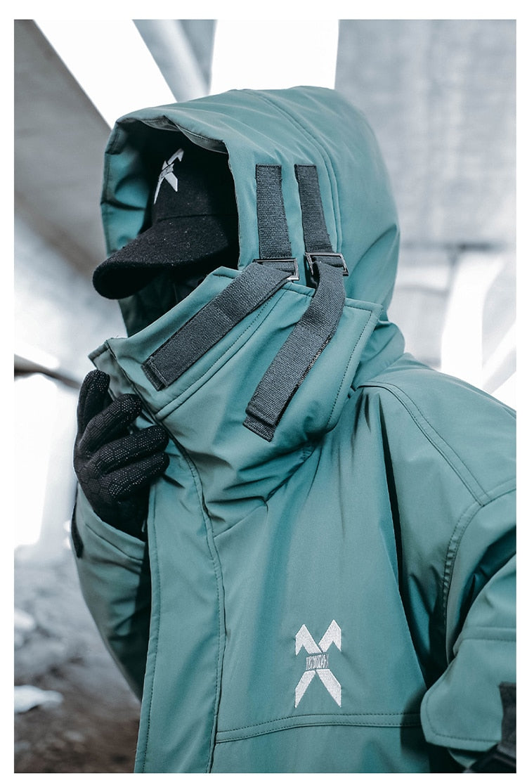 BXB Tactical Dark Parka Jacket