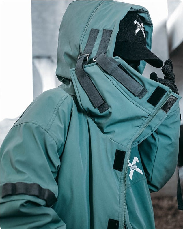 BXB Tactical Dark Parka Jacket