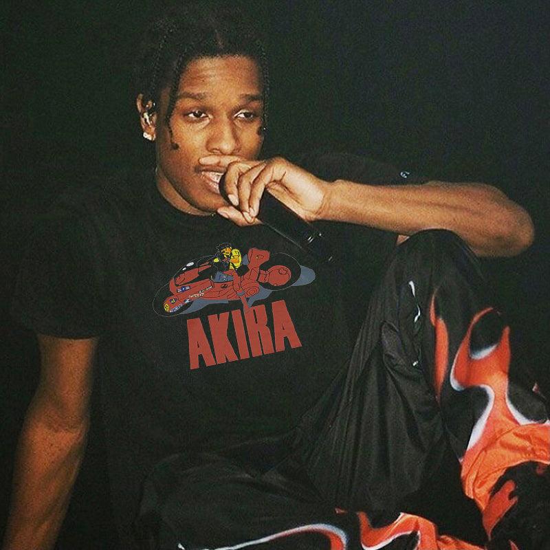 Retro Distressed Oversized Motorcycle Tee