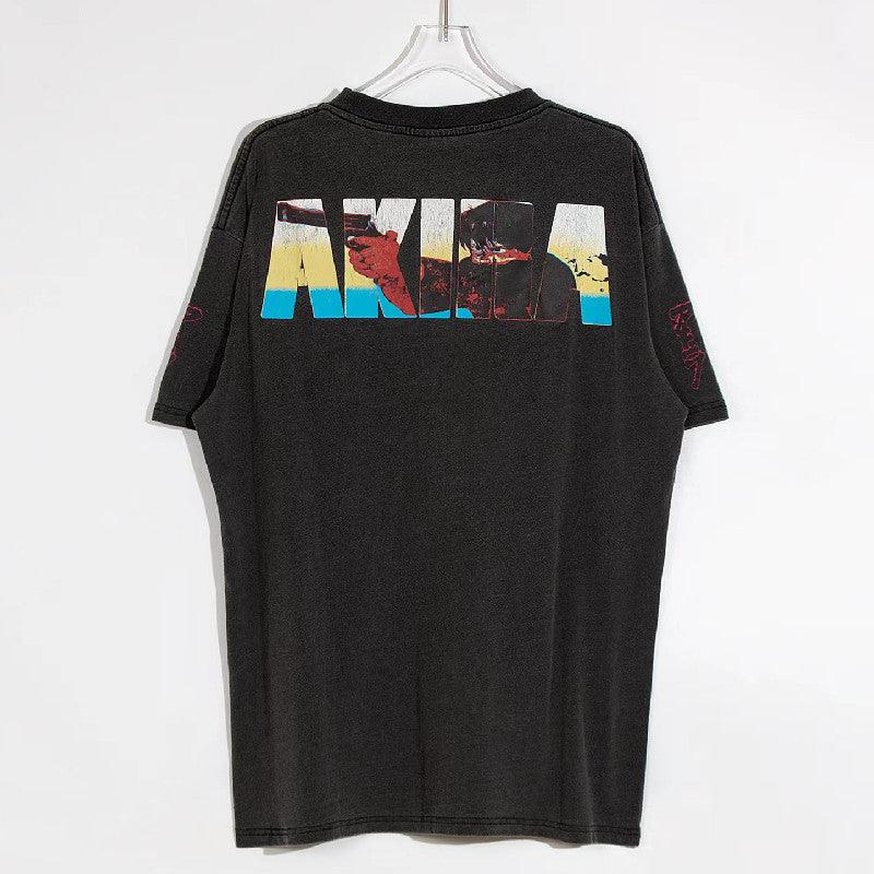 Retro Distressed 'Kaneda' Oversized T-Shirt